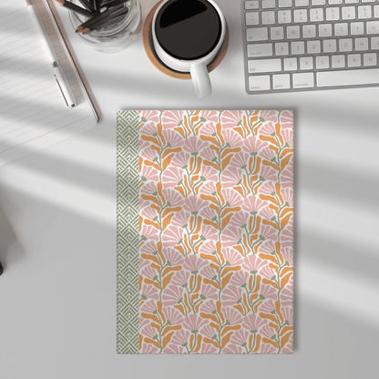 Groovy Flowers Journal Hardcover Notebook, Vintage Floral Design