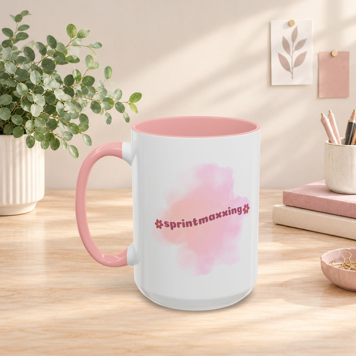 Funny Project Manager Gift, Agile Scrum Master Coffee Cup, Pink Corporate Humor Mug, Gift for Women in Tech | Sprintmaxxing