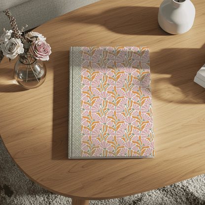 Groovy Flowers Journal Hardcover Notebook, Vintage Floral Design