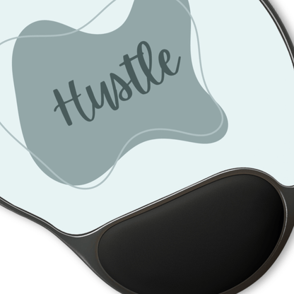 Motivational Mouse Pad with Wrist Rest - Perfect for Office, Home, Gaming, Gifts, Hustle Inspiration