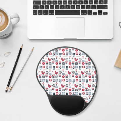 Mouse Pad with Wrist Rest, Ergonomic Mousepad with Wrist Support, Gaming Mousepad, Nordic Scandinavian Style Inspired Home Office Decor