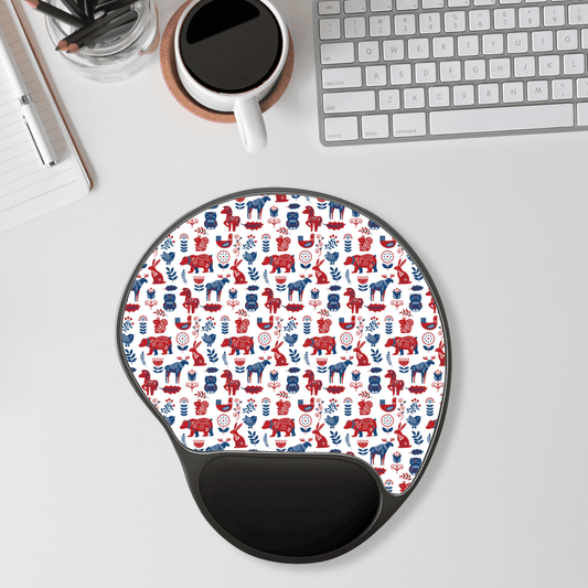 Mouse Pad with Wrist Rest, Ergonomic Mousepad with Wrist Support, Gaming Mousepad, Nordic Scandinavian Style Inspired Home Office Decor