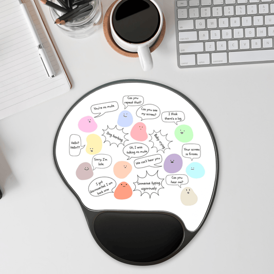 Cute Cartoon Mouse Pad with Wrist Rest, Thoughtful Desk Décor, Office Gifts, Gamer Accessories, Colorful Office Supplies
