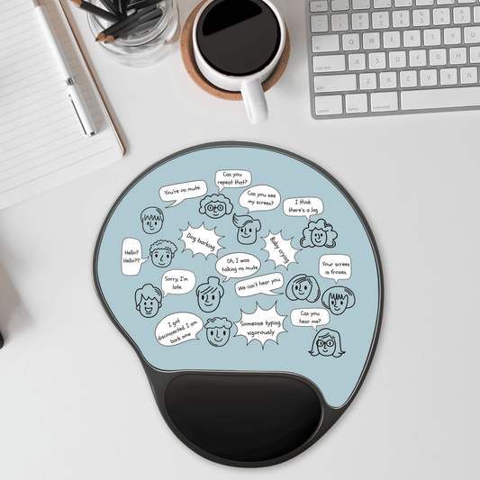 Fun Graphic Mouse Pad with Wrist Rest, Cute Office Decor, Gift for Desk Lovers, Gamer Accessories, Computer Mousepad