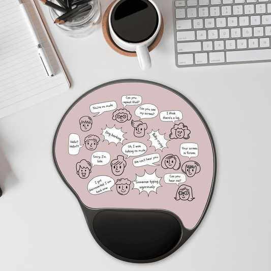 Funny Mouse Pad with Wrist Rest, Cute Office Decor, Work Desk Accessory, Gifts for Coworkers, Quirky Gaming Setup