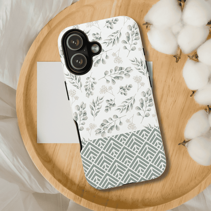 iPhone 17 Case, iPhone 17 Air Case, iPhone 17 Pro Max Case, Boho Floral Design with Matt and Glossy Finish