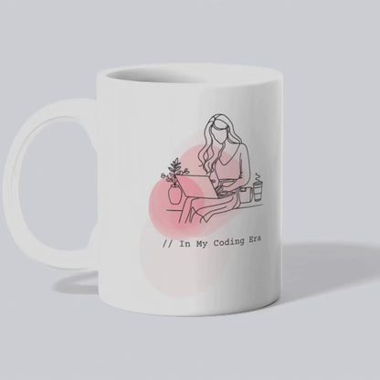 Ceramic Mug for Programmers, Coffee Cup for Women in Tech, In my Coding Era Mug, Computer Science Gift, Coding Enthusiast Present